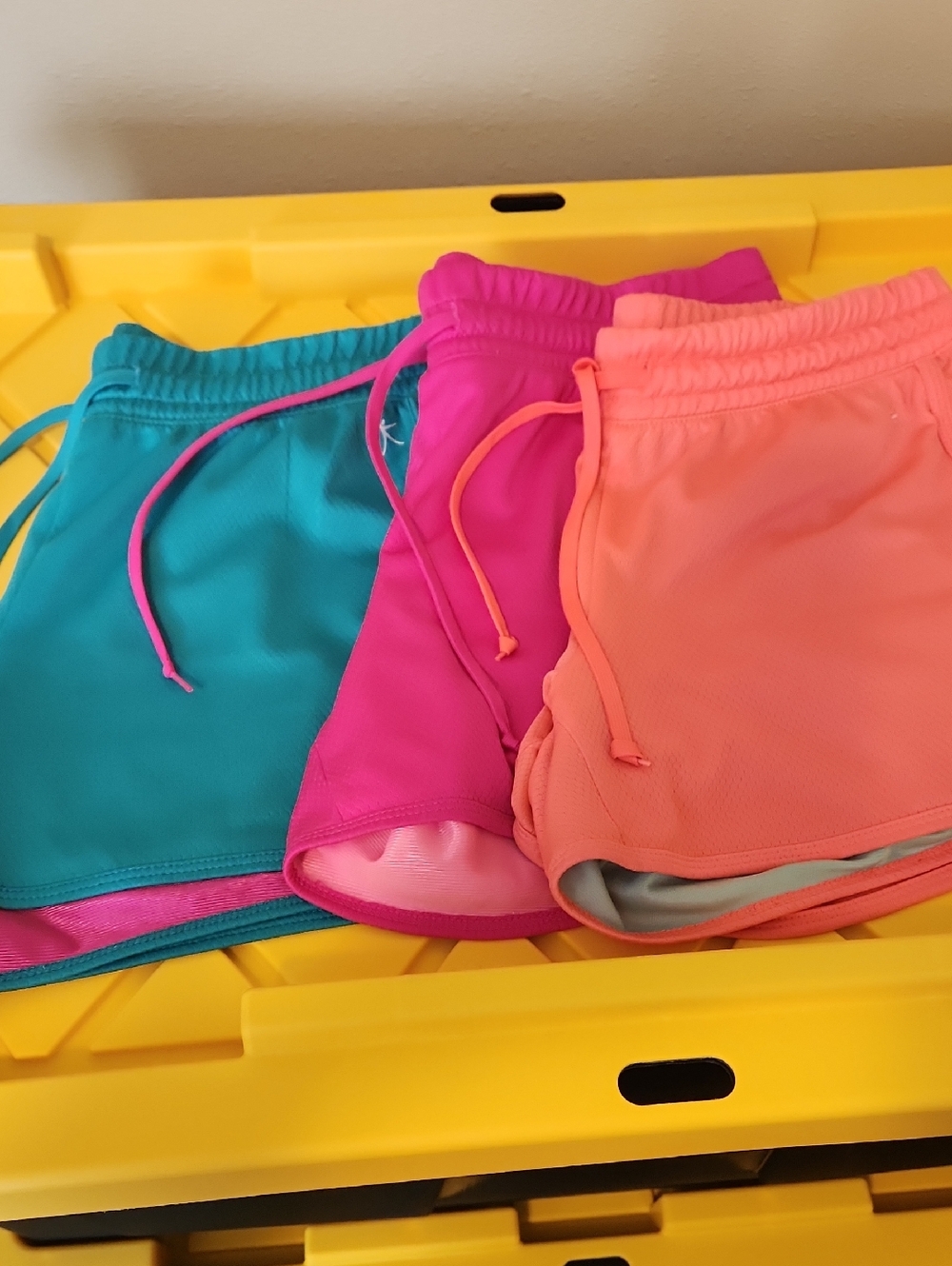 Danskin Now Women's Athletic Shorts in Teal, Hot Pink, Coral